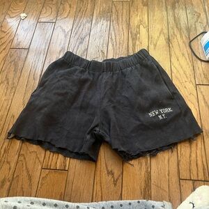 Brandy Melville New York shorts with distressed details